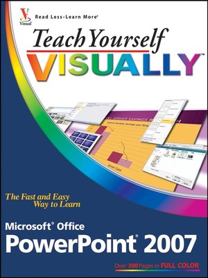 cover image of Teach Yourself VISUALLY Microsoft Office PowerPoint 2007